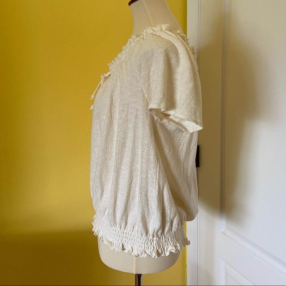 NWT Madewell Texture & Thread Drawstring Top - Picture 8 of 11
